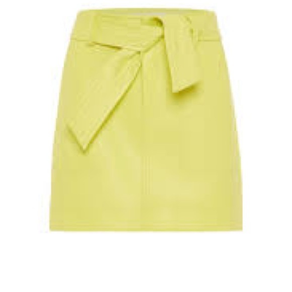 Marie Oliver Chartreuse Mini Skirt - Picture 6 of 6